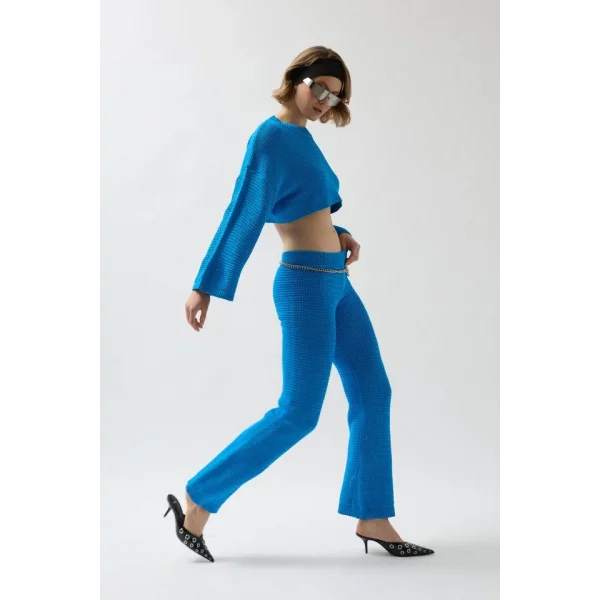 Oversize Triko Bluz Pantolon Takım