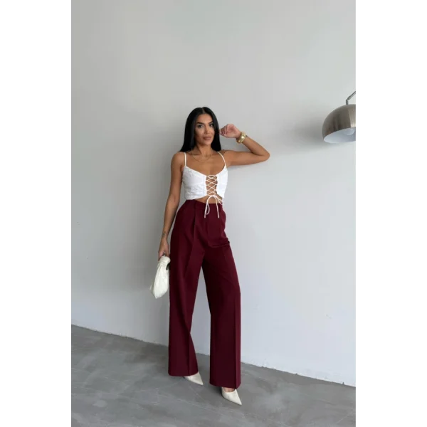 PALAZZO PANTOLON - Bordo