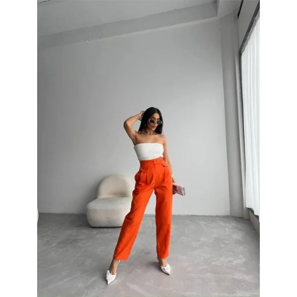 PANTOON KAPAI CEP 3 DÜĞE DETAYI  Orange