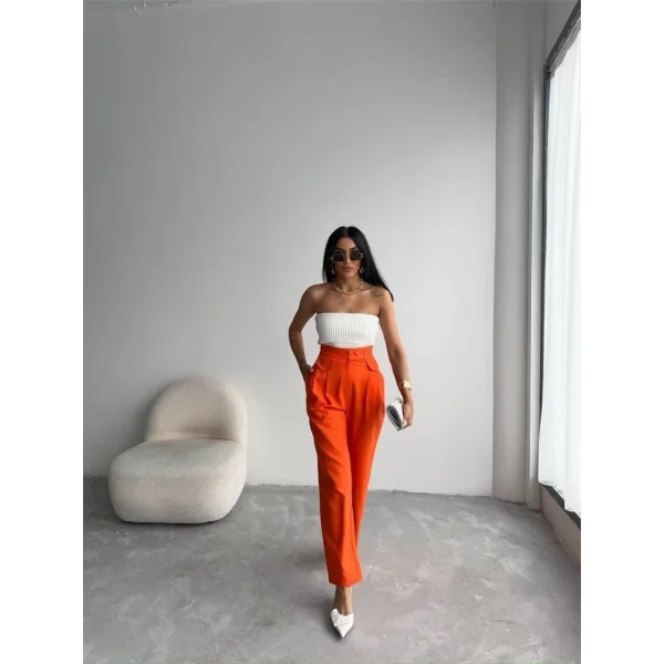 PANTOON KAPAI CEP 3 DÜĞE DETAYI  Orange