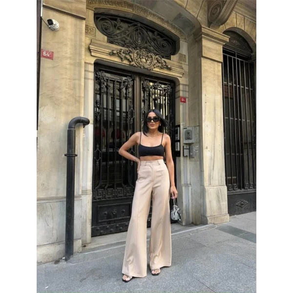 PANTOON KAPAI CEP DETAYI AAŞ PANTOON  Bej