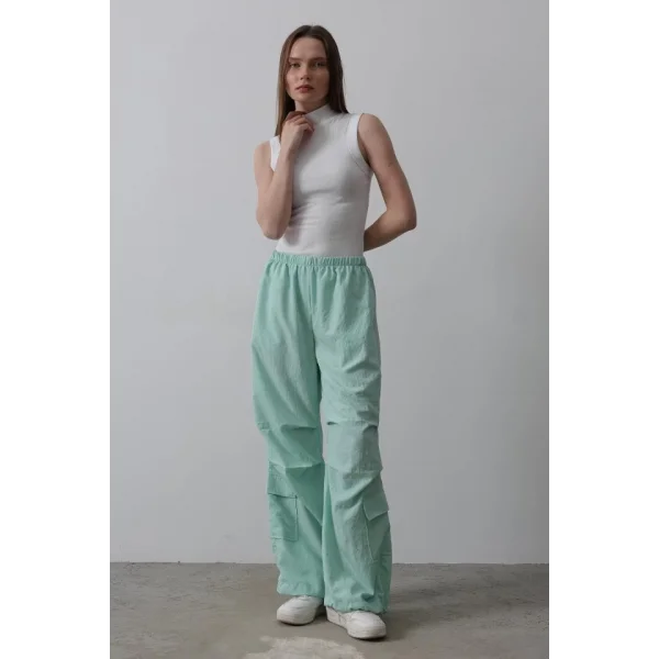 Paraşüt Cargo Pantolon - Mint