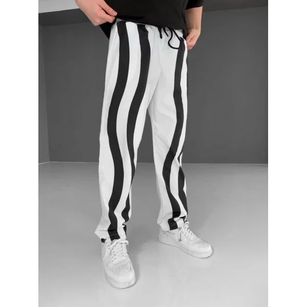 Paraşüt Kumaş Eşofman - Beyaz