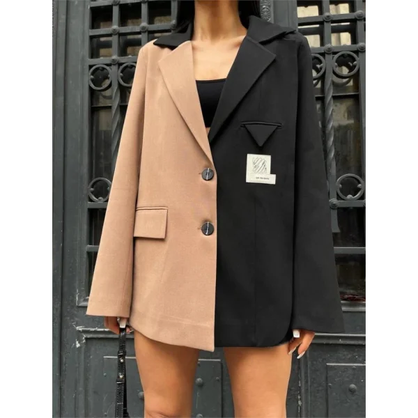 PARÇAI CEKET ETİKET DETAYI  Kahverengi