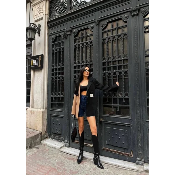 PARÇAI CEKET ETİKET DETAYI  Kahverengi