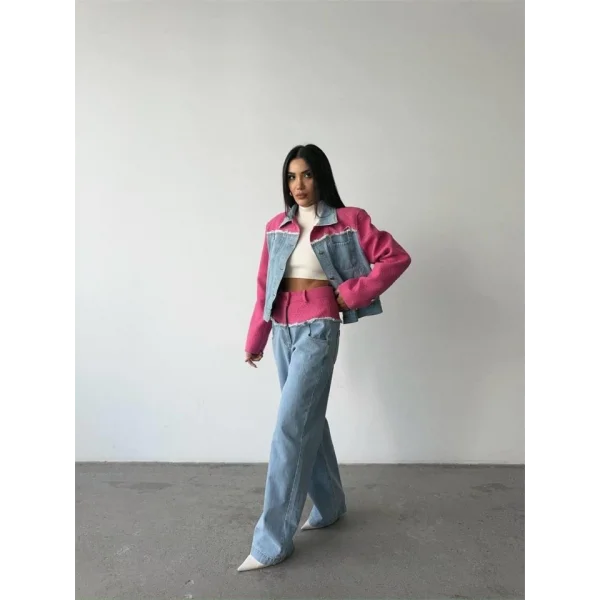 PARÇAI KOT CEKET  PANTOON TAKI  Fuşya