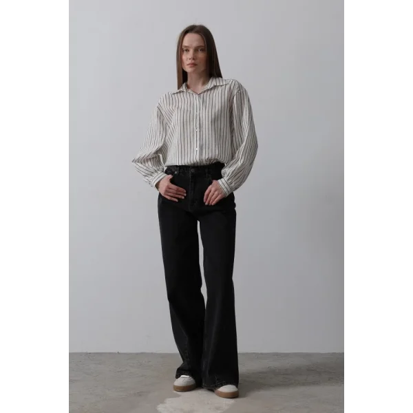 Parçalı alaş Denim  iyah