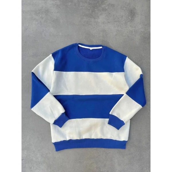 Parçalı Bisiklet Yaka Baskılı weathirt  avi