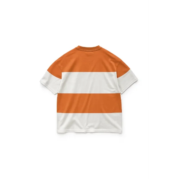 Parçali İki İplik Oversize Tişört Ön Sizin Tasarımınız - Turuncu