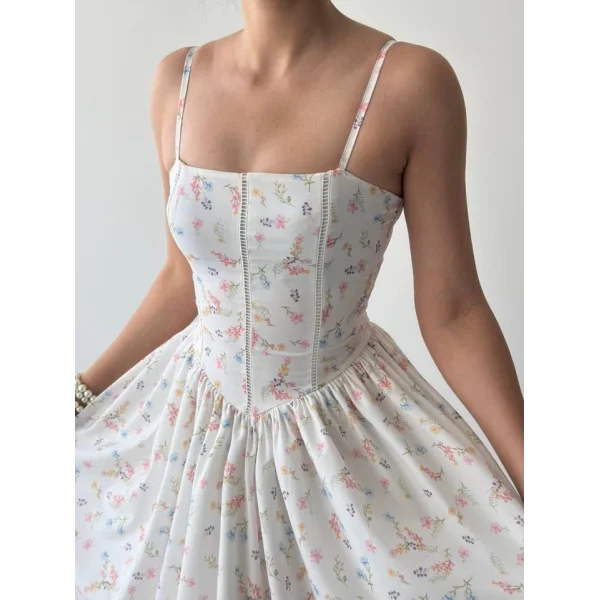 Pars İp Askılı Elbise