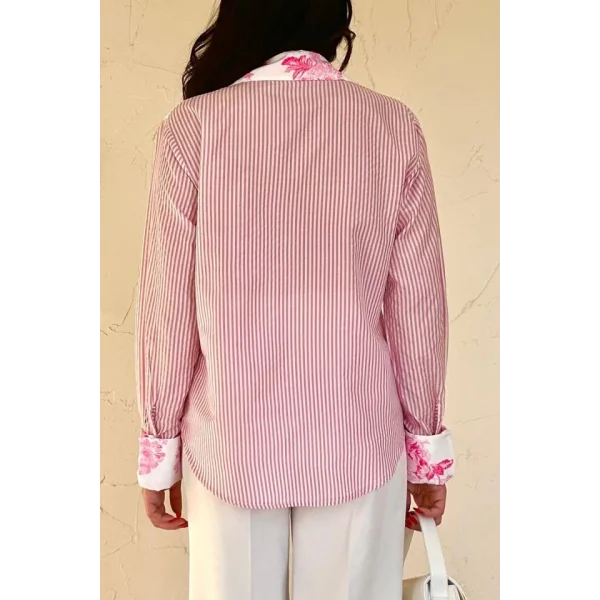 Pembe Garnili Gömlek