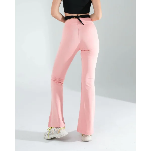 Pembe İspanyol Paça Tayt