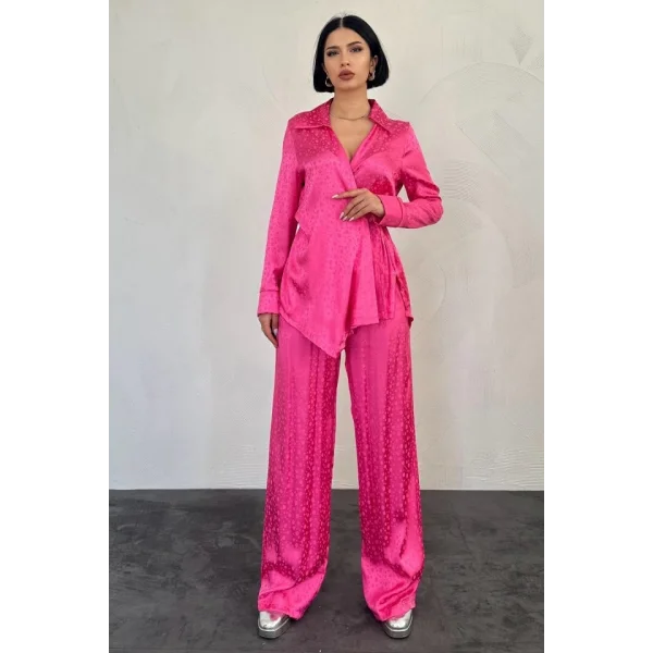 Pembe Jakarlı Biye Takım