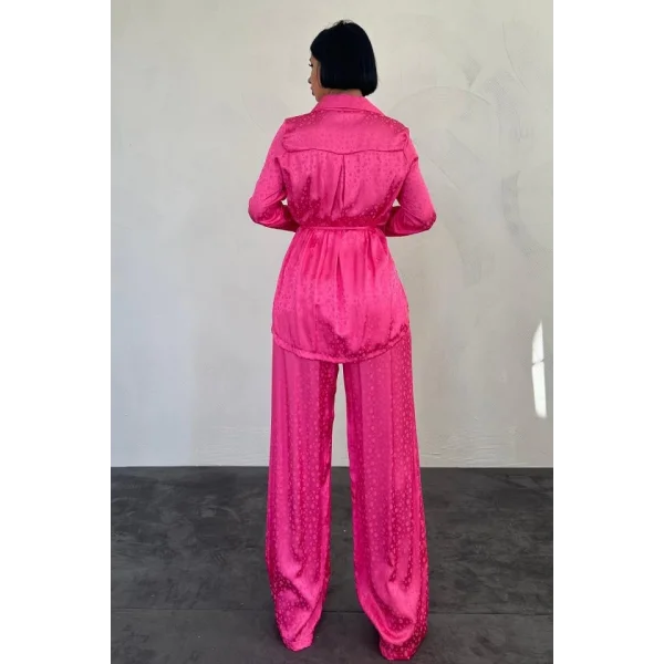 Pembe Jakarlı Biye Takım