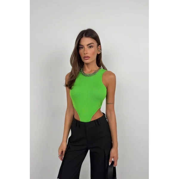 Pencere Detay Yüzücü Bodysuit