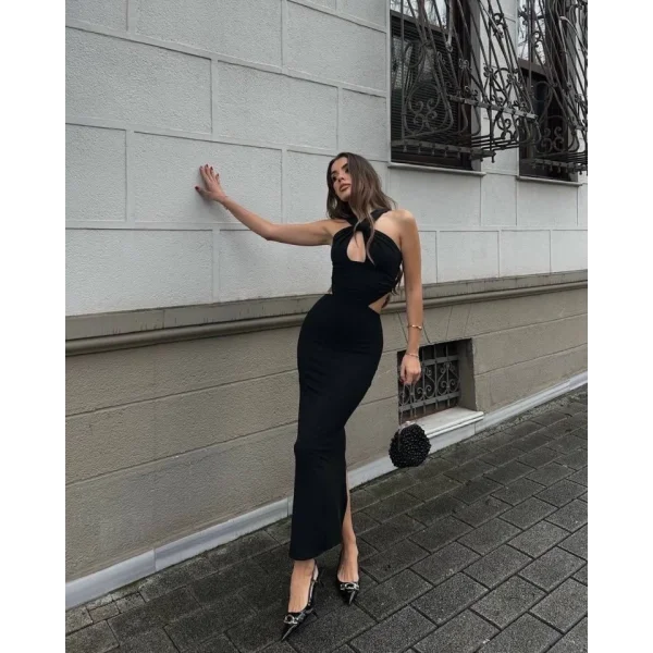 Pencere Detaylı Elbise