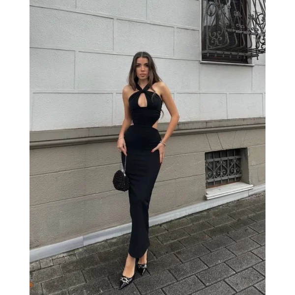 Pencere Detaylı Elbise