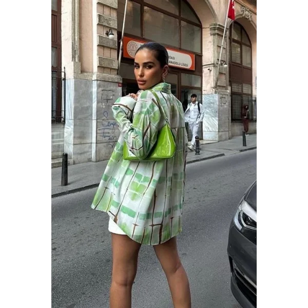 Perry Flamlı Keten Gömlek 3376-08