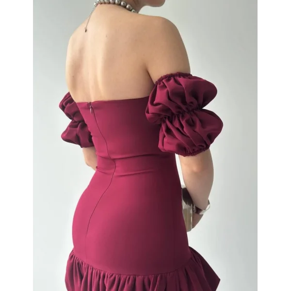 Peyda Straplez Elbise