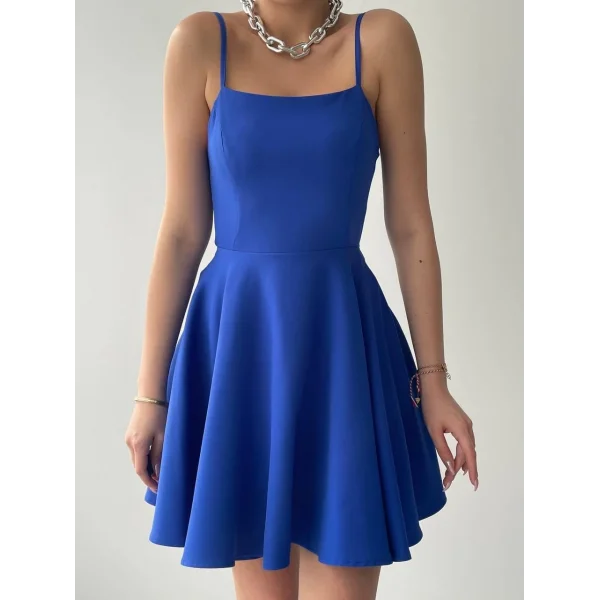 Pole İp Askılı Elbise