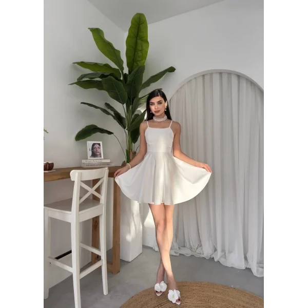Pole İp Askılı Elbise