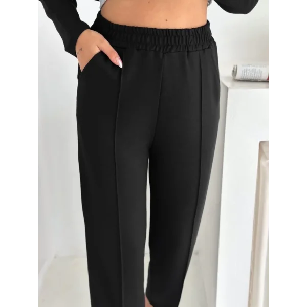 Polo Yaka Gömlekli Salaş Balon Pantolunlu ıkılı Takım