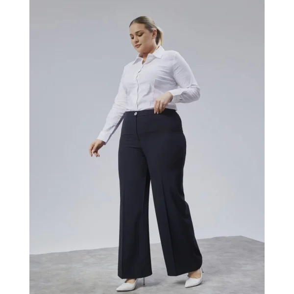 Poly Viscose Full Lycra Beli̇ Lasti̇kli̇ Battal Pantolon