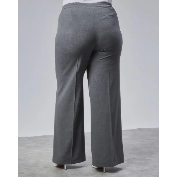 Poly Viscose Full Lycra Beli̇ Lasti̇kli̇ Battal Pantolon