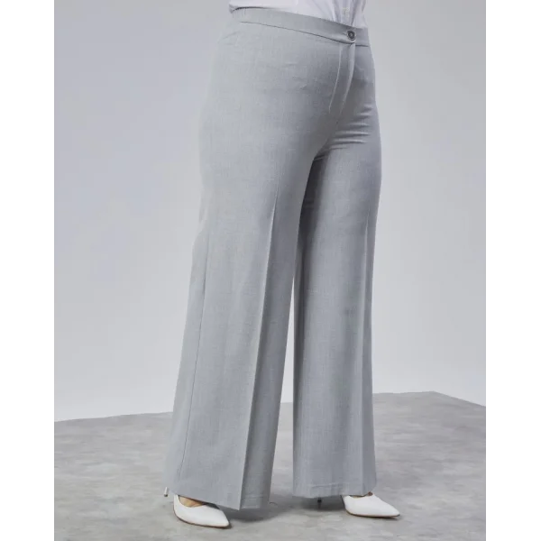 Poly Viscose Full Lycra Beli̇ Lasti̇kli̇ Battal Pantolon