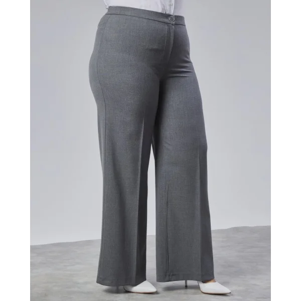 Poly Viscose Full Lycra Beli̇ Lasti̇kli̇ Battal Pantolon