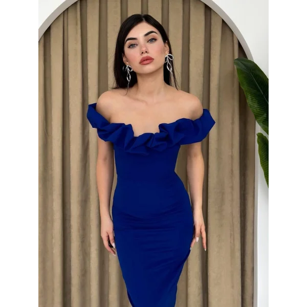 Popi adonna Yaka Kalem Elbise