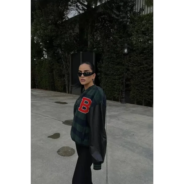 Pötikare Desen Nakışlı Kolej Ceket  Haki