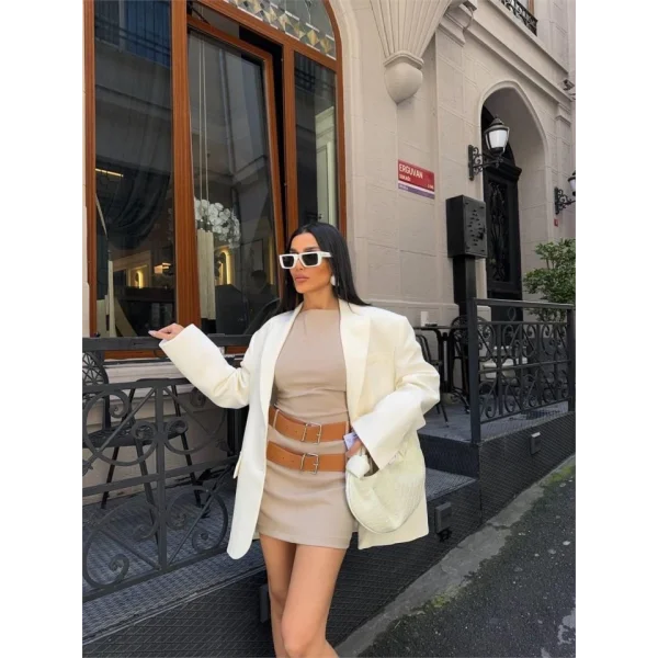 POYVİCON ÇİFT KEER DETAYI EBİE  Bej