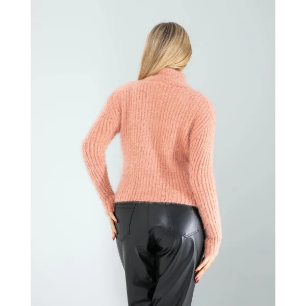 Pudra Fermuarlı Sakal Triko