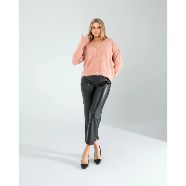 Pudra Sakal Triko Hırka