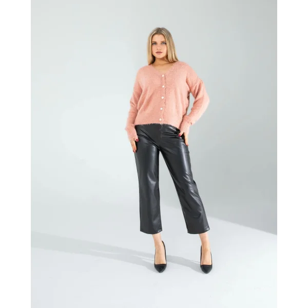 Pudra Sakal Triko Hırka