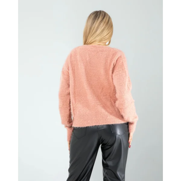 Pudra Sakal Triko Hırka