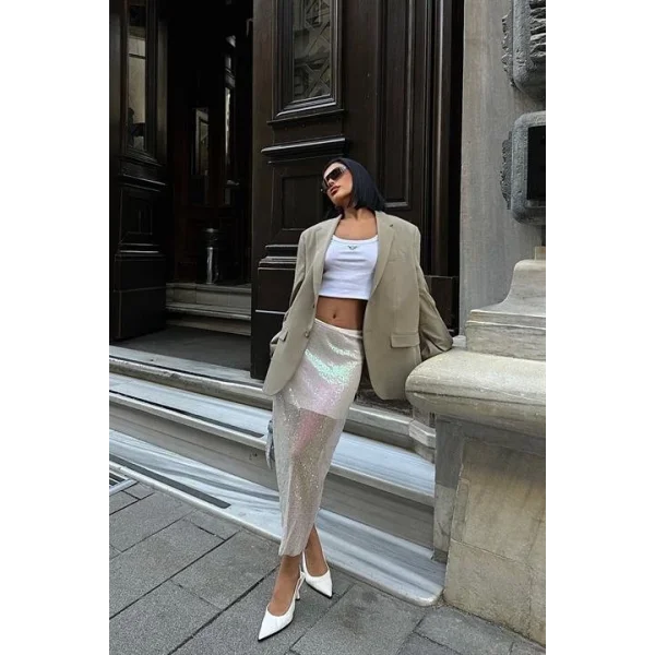 Pulpayet Midi Etek 4017-08