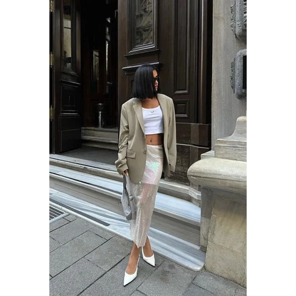 Pulpayet Midi Etek 4017-08