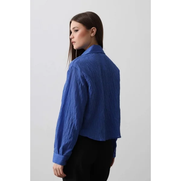 Püskül Cep Detaylı Kısa Gömlek  avi