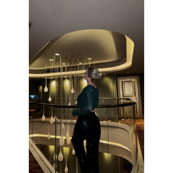 PUU CROP KRUVAZE BUZ  Zümrüt