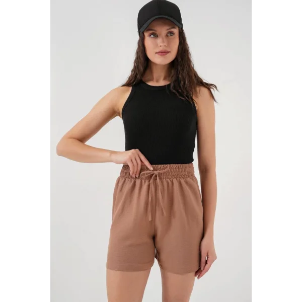 Rahat Kalıp Şort 5327  Camel