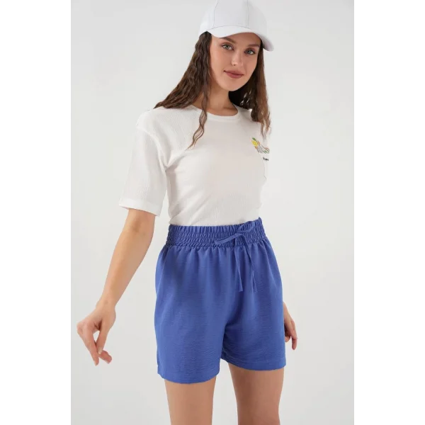 Rahat Kalıp Şort 5327  İndigo