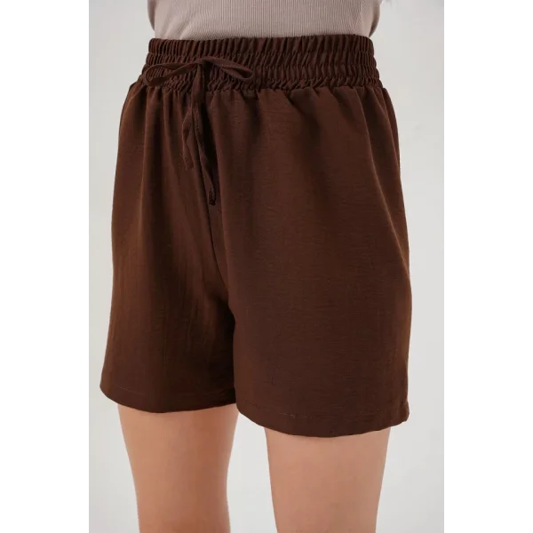 Rahat Kalıp Şort 5327  Kahverengi