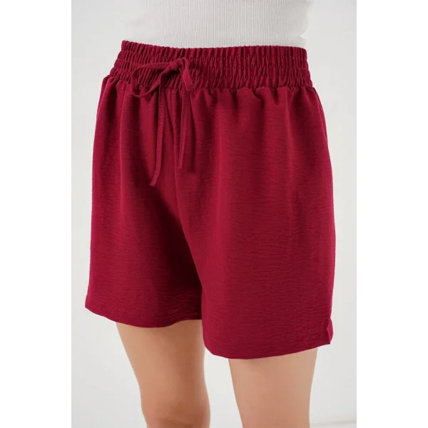 Rahat Kalıp Şort 5327  Kırmızı