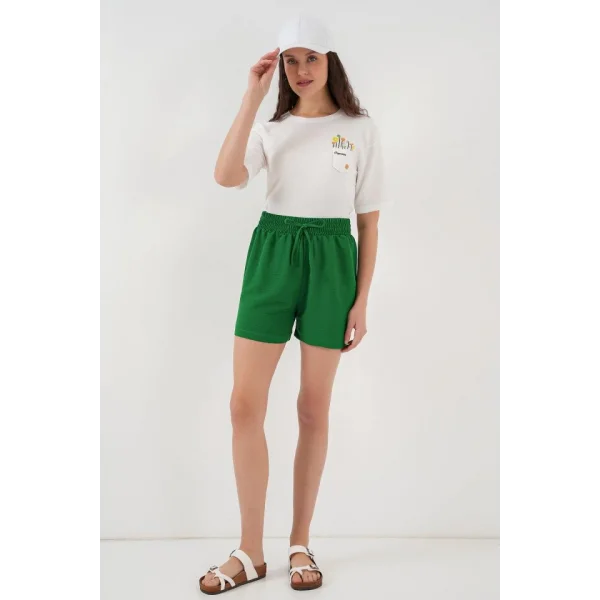 Rahat Kalıp Şort 5327  Yeşil
