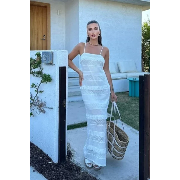 Regina Dantel Detay Elbise 2754-01