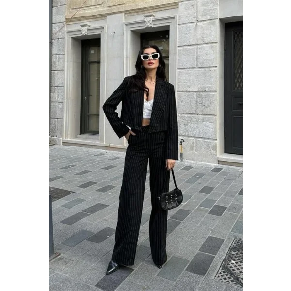 Renata Çizgili Pantolon Takım 9568-24