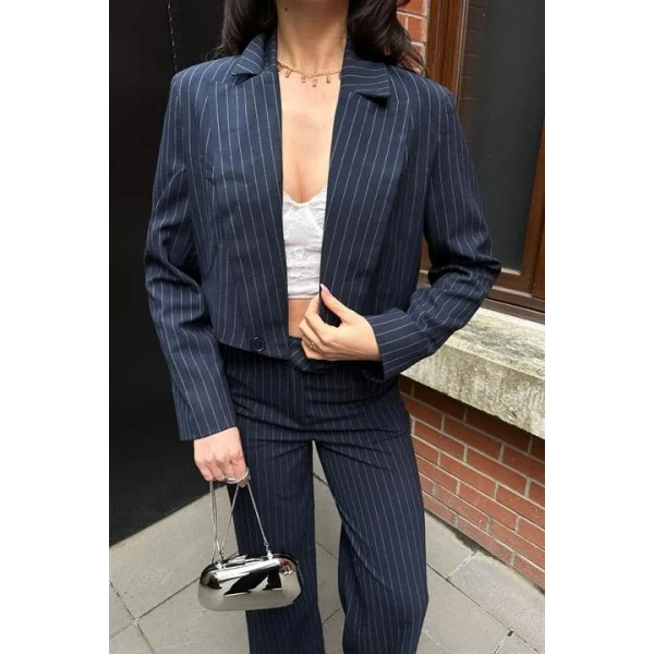 Renata Çizgili Pantolon Takım 9568-24