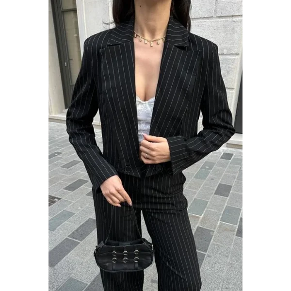 Renata Çizgili Pantolon Takım 9568-24